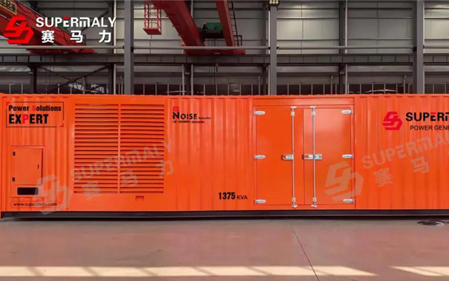 Two 1375KVA container silent diesel generator were sent overseas